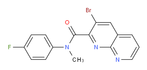 3-bromo-N-(4-fluorophenyl)-N-methyl-1,8-naphthyridine-2-carboxamide