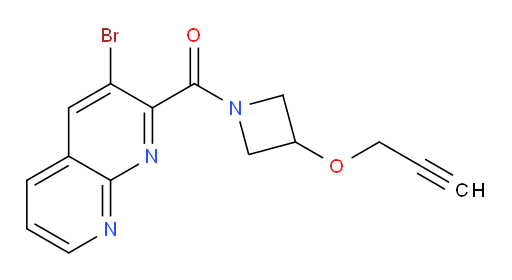 (3-bromo-1,8-naphthyridin-2-yl)(3-(prop-2-yn-1-yloxy)azetidin-1-yl)methanone