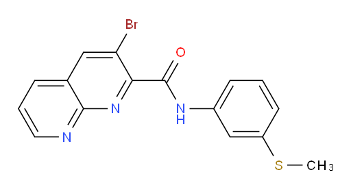 3-bromo-N-(3-(methylthio)phenyl)-1,8-naphthyridine-2-carboxamide