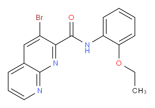 3-bromo-N-(2-ethoxyphenyl)-1,8-naphthyridine-2-carboxamide