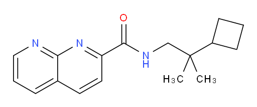 N-(2-cyclobutyl-2-methylpropyl)-1,8-naphthyridine-2-carboxamide