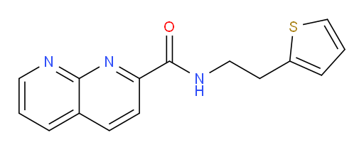 N-(2-(thiophen-2-yl)ethyl)-1,8-naphthyridine-2-carboxamide