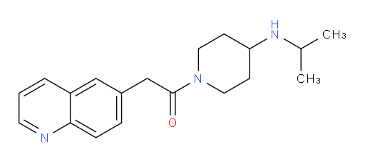 1-(4-(isopropylamino)piperidin-1-yl)-2-(quinolin-6-yl)ethanone