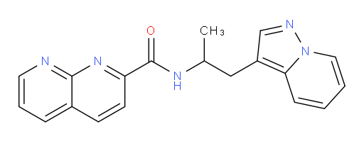 N-(1-(pyrazolo[1,5-a]pyridin-3-yl)propan-2-yl)-1,8-naphthyridine-2-carboxamide