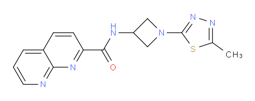 N-(1-(5-methyl-1,3,4-thiadiazol-2-yl)azetidin-3-yl)-1,8-naphthyridine-2-carboxamide
