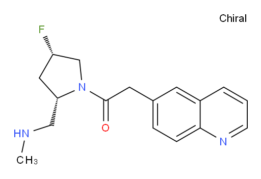 1-((2S,4S)-4-fluoro-2-((methylamino)methyl)pyrrolidin-1-yl)-2-(quinolin-6-yl)ethanone