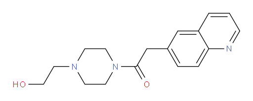 1-(4-(2-hydroxyethyl)piperazin-1-yl)-2-(quinolin-6-yl)ethanone