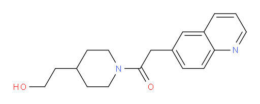 1-(4-(2-hydroxyethyl)piperidin-1-yl)-2-(quinolin-6-yl)ethanone