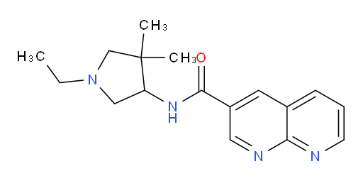 N-(1-ethyl-4,4-dimethylpyrrolidin-3-yl)-1,8-naphthyridine-3-carboxamide