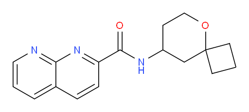 N-(5-oxaspiro[3.5]nonan-8-yl)-1,8-naphthyridine-2-carboxamide