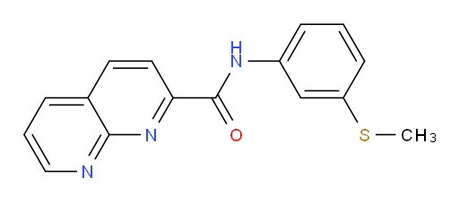 N-(3-(methylthio)phenyl)-1,8-naphthyridine-2-carboxamide