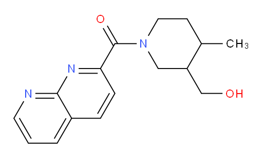 (3-(hydroxymethyl)-4-methylpiperidin-1-yl)(1,8-naphthyridin-2-yl)methanone