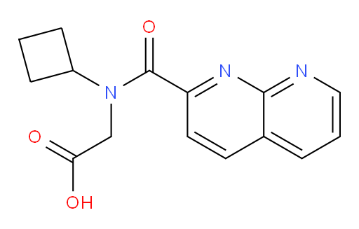 2-(N-cyclobutyl-1,8-naphthyridine-2-carboxamido)acetic acid