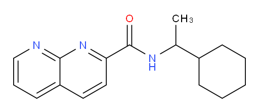 N-(1-cyclohexylethyl)-1,8-naphthyridine-2-carboxamide