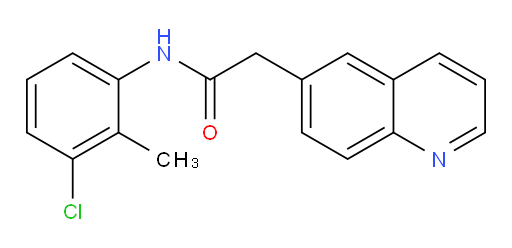 N-(3-chloro-2-methylphenyl)-2-(quinolin-6-yl)acetamide