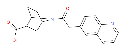 7-(2-(quinolin-6-yl)acetyl)-7-azabicyclo[2.2.1]heptane-2-carboxylic acid