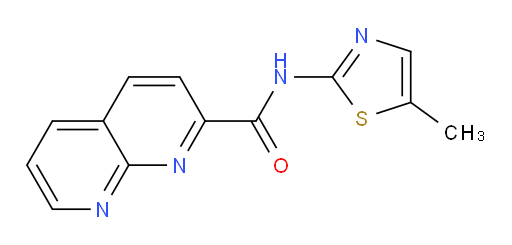N-(5-methylthiazol-2-yl)-1,8-naphthyridine-2-carboxamide
