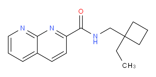 N-((1-ethylcyclobutyl)methyl)-1,8-naphthyridine-2-carboxamide