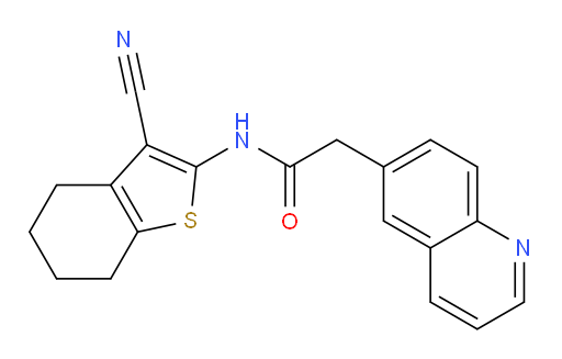 N-(3-cyano-4,5,6,7-tetrahydrobenzo[b]thiophen-2-yl)-2-(quinolin-6-yl)acetamide