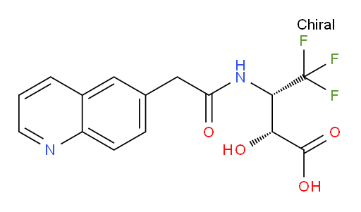 (2R,3S)-4,4,4-trifluoro-2-hydroxy-3-(2-(quinolin-6-yl)acetamido)butanoic acid