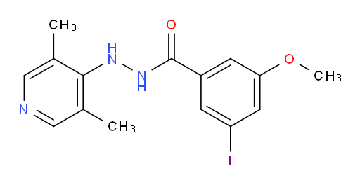 N'-(3,5-dimethylpyridin-4-yl)-3-iodo-5-methoxybenzohydrazide