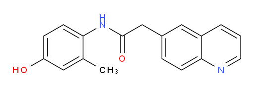N-(4-hydroxy-2-methylphenyl)-2-(quinolin-6-yl)acetamide