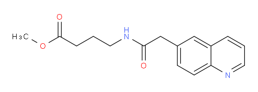 methyl 4-(2-(quinolin-6-yl)acetamido)butanoate