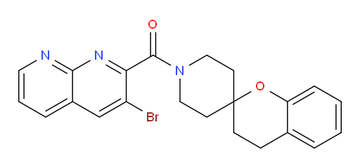 (3-bromo-1,8-naphthyridin-2-yl)(spiro[chroman-2,4'-piperidin]-1'-yl)methanone
