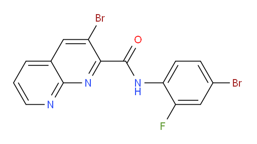 3-bromo-N-(4-bromo-2-fluorophenyl)-1,8-naphthyridine-2-carboxamide