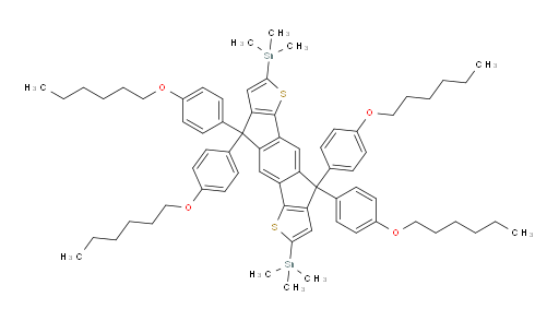 (4,4,9,9-tetrakis(4-(hexyloxy)phenyl)-4,9-dihydro-s-indaceno[1,2-b:5,6-b']dithiophene-2,7-diyl)bis(trimethylstannane)