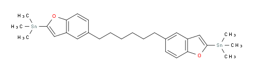 1,6-bis(2-(trimethylstannyl)benzofuran-5-yl)hexane