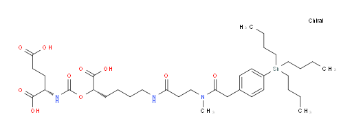 (12S,16S)-3-methyl-2,6,14-trioxo-1-(4-(tributylstannyl)phenyl)-13-oxa-3,7,15-triazaoctadecane-12,16,18-tricarboxylic acid