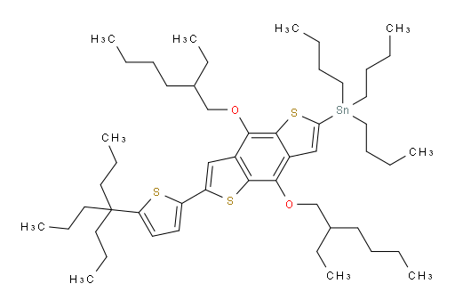 (4,8-bis((2-ethylhexyl)oxy)-6-(5-(4-propylheptan-4-yl)thiophen-2-yl)benzo[1,2-b:4,5-b']dithiophen-2-yl)tributylstannane