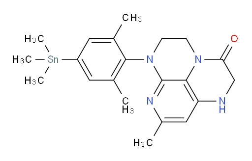 6-(2,6-dimethyl-4-(trimethylstannyl)phenyl)-8-methyl-1,2,5,6-tetrahydro-1,3a,6,7-tetraazaphenalen-3(4H)-one