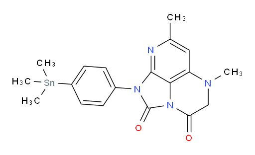 5,7-dimethyl-1-(4-(trimethylstannyl)phenyl)-4,5-dihydro-1H-1,2a,5,8-tetraazaacenaphthylene-2,3-dione