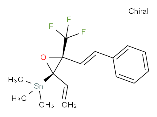 trimethyl((2R,3S)-3-((E)-styryl)-3-(trifluoromethyl)-2-vinyloxiran-2-yl)stannane