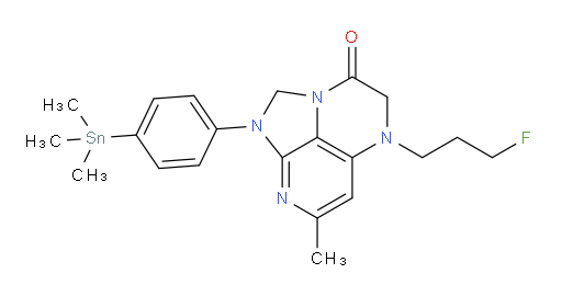 5-(3-fluoropropyl)-7-methyl-1-(4-(trimethylstannyl)phenyl)-4,5-dihydro-1H-1,2a,5,8-tetraazaacenaphthylen-3(2H)-one