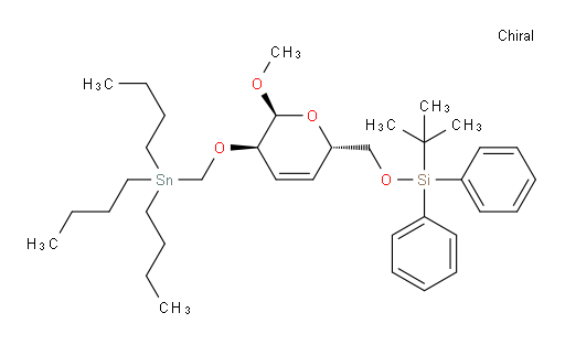 tert-butyl(((2S,5R,6S)-6-methoxy-5-((tributylstannyl)methoxy)-5,6-dihydro-2H-pyran-2-yl)methoxy)diphenylsilane