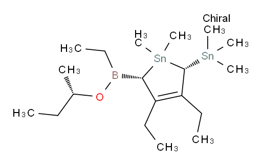 (2S,5S)-2-((S)-sec-butoxy(ethyl)boryl)-3,4-diethyl-1,1-dimethyl-5-(trimethylstannyl)-2,5-dihydro-1H-stannole