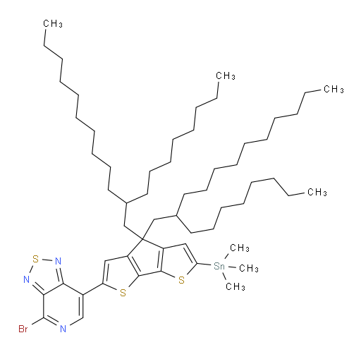 7-(4,4-bis(2-octyldodecyl)-6-(trimethylstannyl)-4H-cyclopenta[1,2-b:5,4-b']dithiophen-2-yl)-4-bromo-[1,2,5]thiadiazolo[3,4-c]pyridine