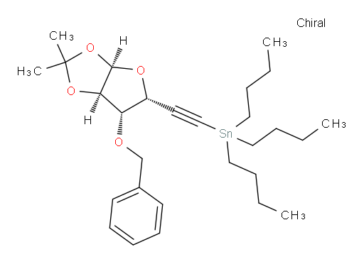 (((3aR,5R,6S,6aR)-6-(苄氧基)-2,2-二甲基四氢呋喃并[2,3-d][1,3]二氧杂环戊烯-5-基)乙炔基)三丁基锡烷