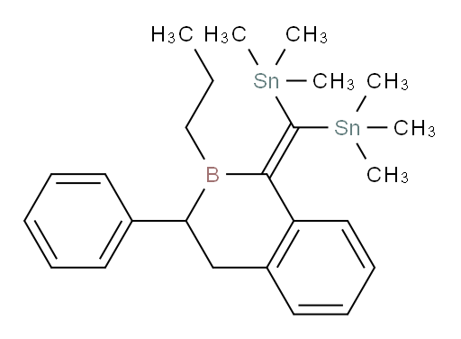 ((3-苯基-2-丙基-3,4-二氢苯并[c]硼杂环己烯-1(2H)-亚基)亚甲基)双(三甲基锡烷)