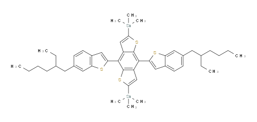 (4,8-bis(6-(2-ethylhexyl)benzo[b]thiophen-2-yl)benzo[1,2-b:4,5-b']dithiophene-2,6-diyl)bis(trimethylstannane)