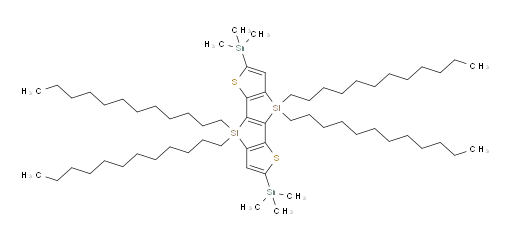4,4,8,8-Tetradodecyl-4,8-dihydro-2,6-bis(trimethylstannyl)thieno[2′′,3′′:4′,5′]silolo[2′,3′:4,5]silolo[3,2-b]thiophene