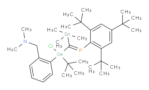 (Z)-1-(2-(tert-butylchloro(((2,4,6-tri-tert-butylphenyl)phosphinylidene)(trimethylstannyl)methyl)germyl)phenyl)-N,N-dimethylmethanamine