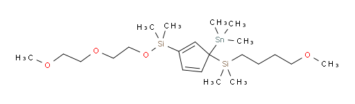 2-(3-((4-methoxybutyl)dimethylsilyl)-3-(trimethylstannyl)cyclopenta-1,4-dien-1-yl)-2-methyl-3,6,9-trioxa-2-siladecane