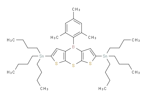 (4-mesityl-4H-dithieno[2,3-b:3',2'-e][1,4]thiaborinine-2,6-diyl)bis(tributylstannane)