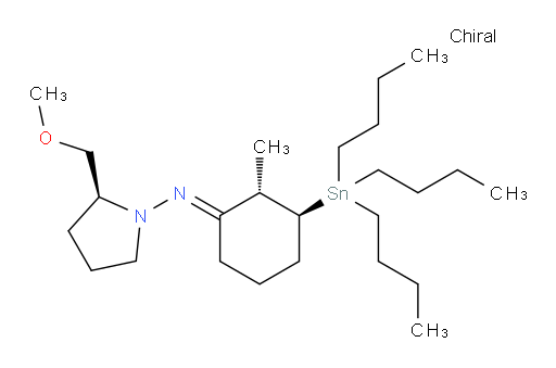 (S,E)-2-(methoxymethyl)-N-((2S,3S)-2-methyl-3-(tributylstannyl)cyclohexylidene)pyrrolidin-1-amine