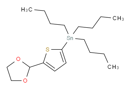 (5-(1,3-二氧杂环戊烷-2-基)噻吩-2-基)三丁基锡烷