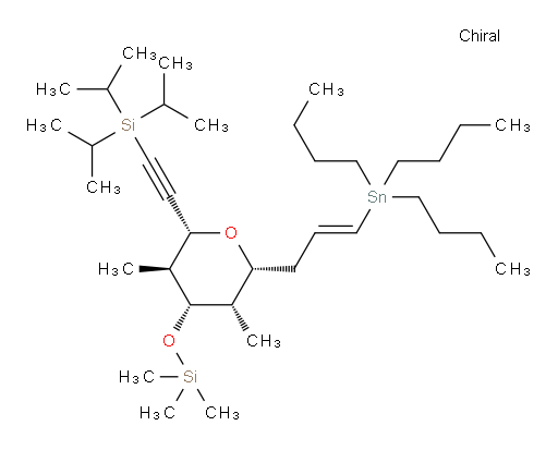 (((2R,3S,4S,5S,6R)-3,5-二甲基-2-((E)-3-(三丁基锡基)烯丙基)-6-((三异丙基硅烷基)乙炔基)四氢-2H-吡喃-4-氧基))三甲基硅烷